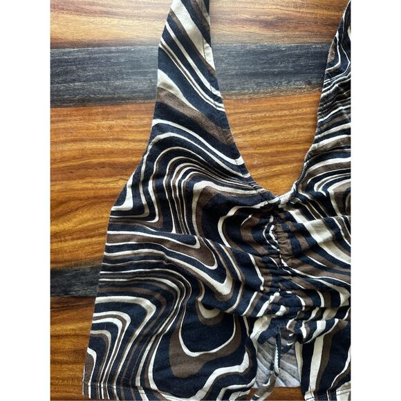 MOTEL Dapa Vest Top In 70s Ripple Size XS - Picture 4 of 8